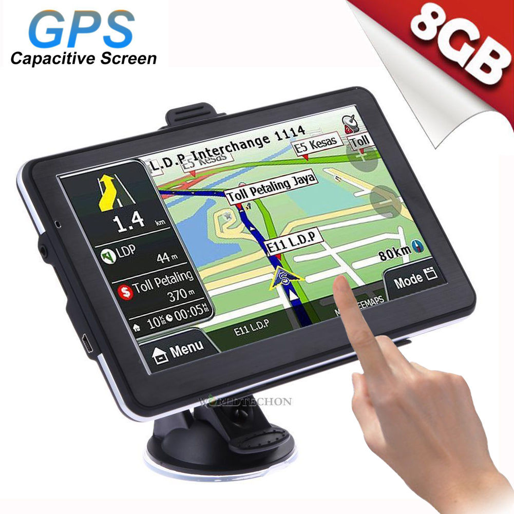 7''Truck Car Navigation GPS Navigator SAT 8GB North/South America ...